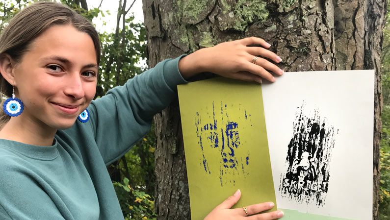 Kunst langt ude i skoven