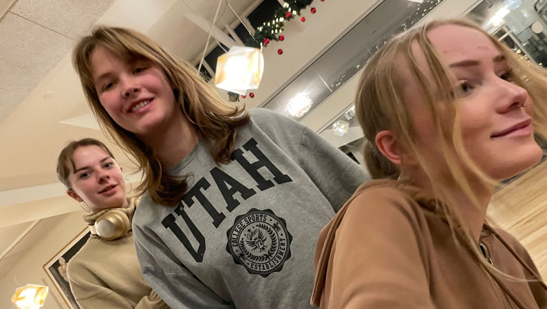 Tre efterskoleelever